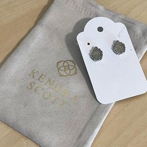Kendra Scott Tessa Studs, Iridescent Druzy in Silver